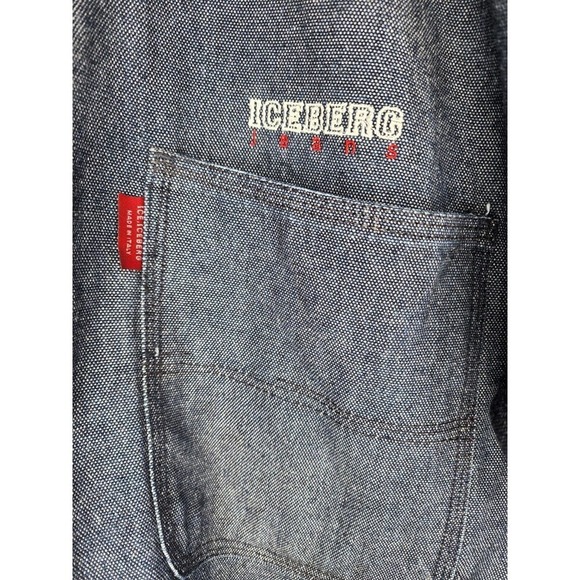 History Iceberg Denim Jean Trucker Jacket Italy Size XL - Picture 3 of 10